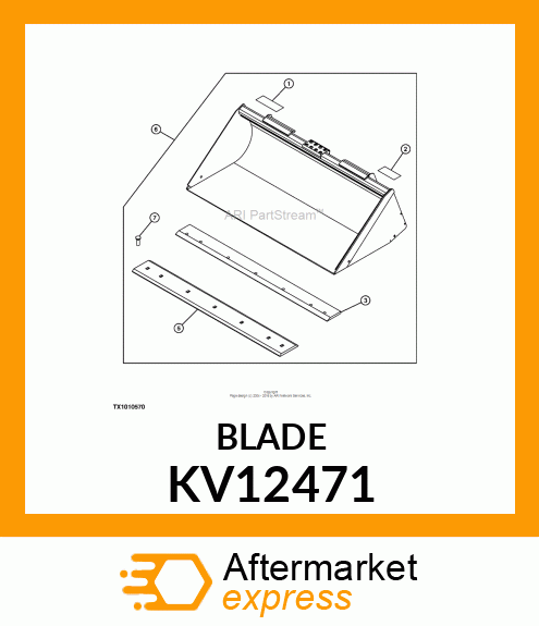 CUTTING EDGE, EDGE, CUTTING BOLT ON KV12471