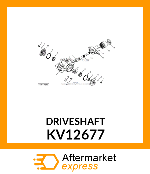 DRIVESHAFT KV12677