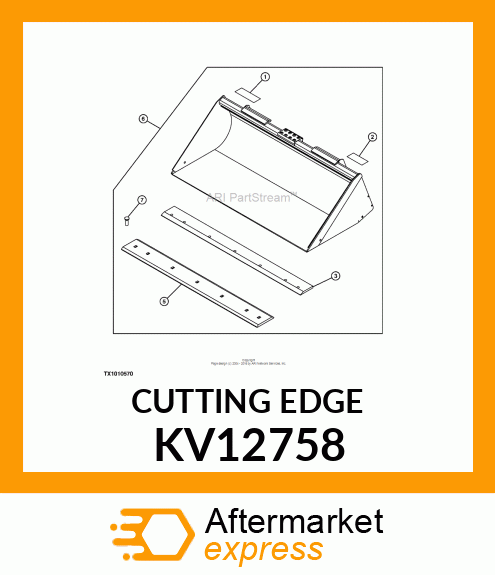 CUTTING EDGE, EDGE, CUTTING BOLT ON KV12758