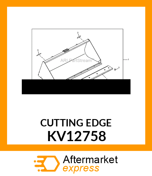 CUTTING EDGE, EDGE, CUTTING BOLT ON KV12758