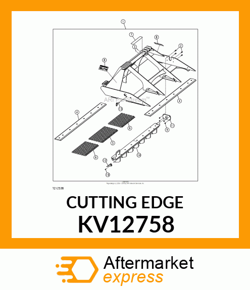 CUTTING EDGE, EDGE, CUTTING BOLT ON KV12758