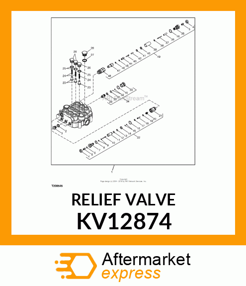 RELIEF VALVE 3300/1 KV12874