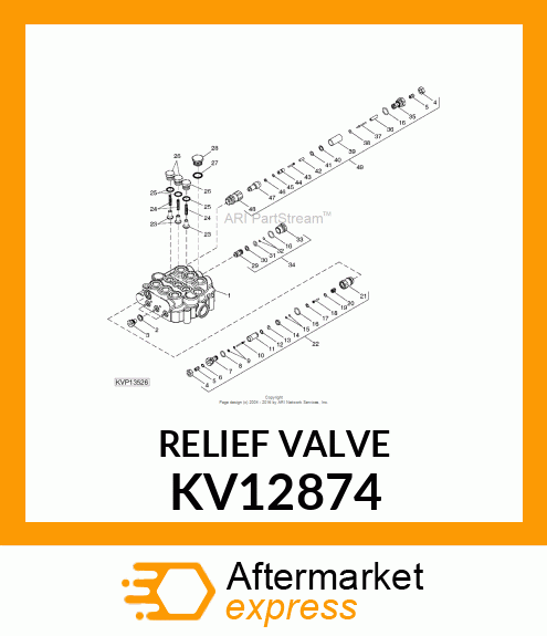 RELIEF VALVE 3300/1 KV12874