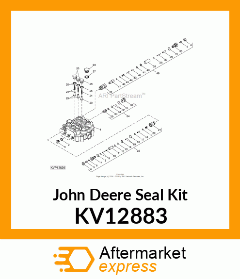 KIT, RELIEF VALVE SEALS KV12883