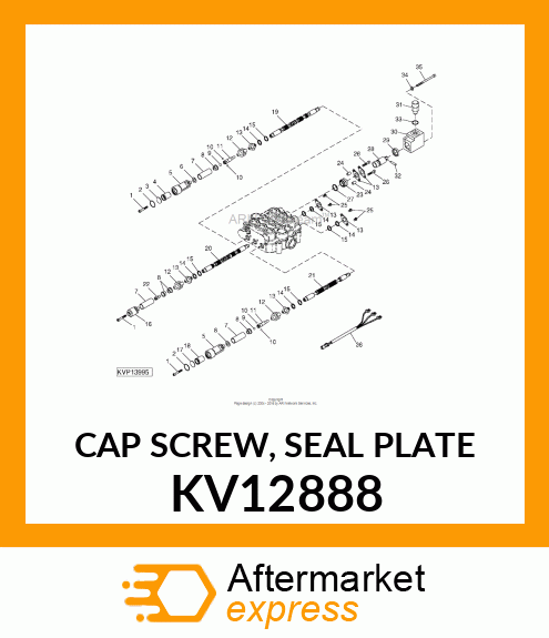 CAP SCREW, SEAL PLATE KV12888