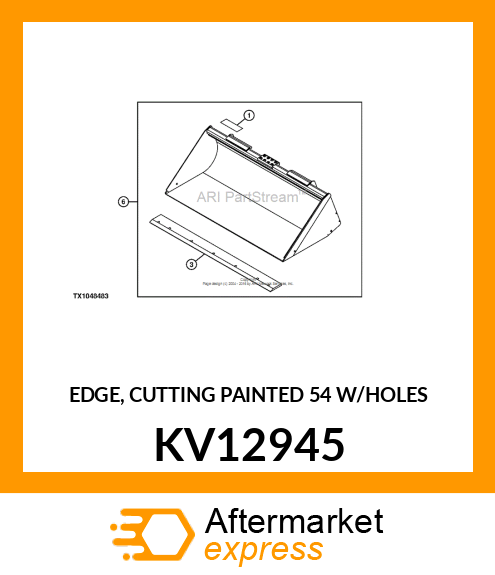 EDGE, CUTTING PAINTED 54 W/HOLES KV12945