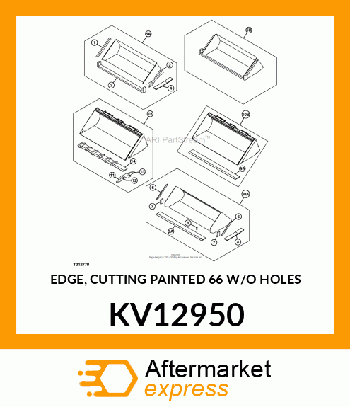 EDGE, CUTTING PAINTED 66 W/O HOLES KV12950