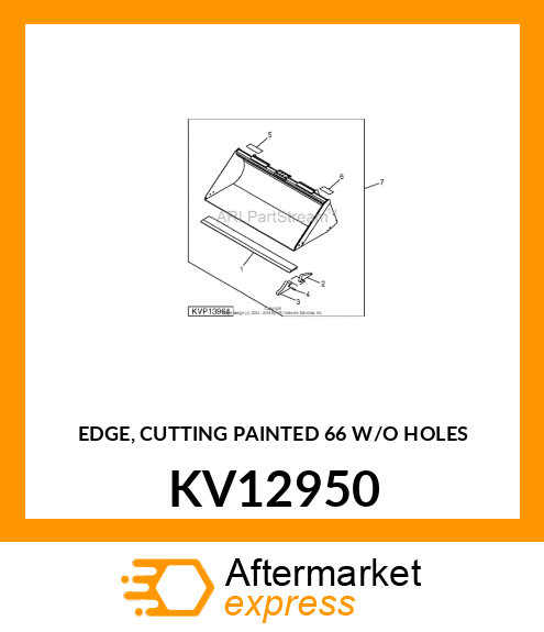 EDGE, CUTTING PAINTED 66 W/O HOLES KV12950