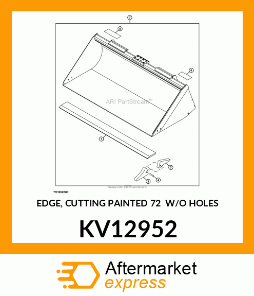 EDGE, CUTTING PAINTED 72 W/O HOLES KV12952