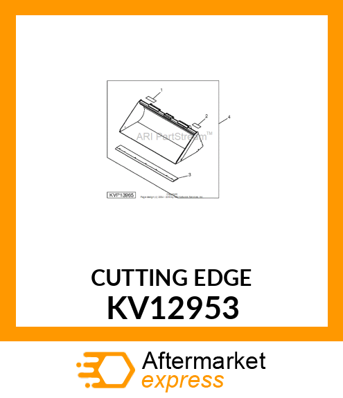 EDGE, CUTTING PAINTED 78 W/HOLES KV12953