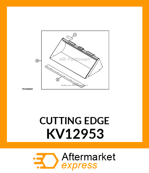 EDGE, CUTTING PAINTED 78 W/HOLES KV12953