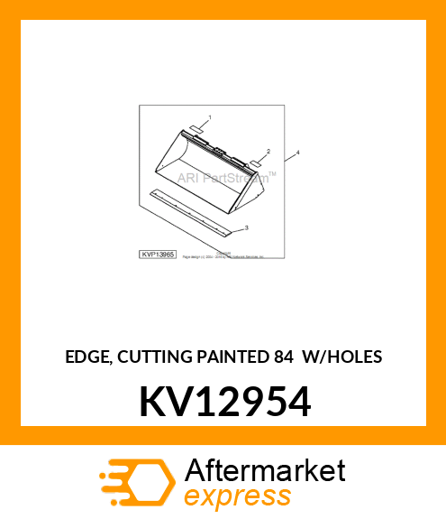 EDGE, CUTTING PAINTED 84 W/HOLES KV12954