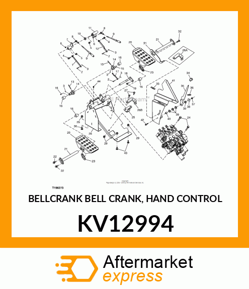 BELLCRANK BELL CRANK, HAND CONTROL KV12994