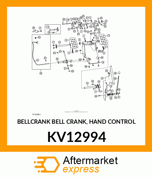BELLCRANK BELL CRANK, HAND CONTROL KV12994