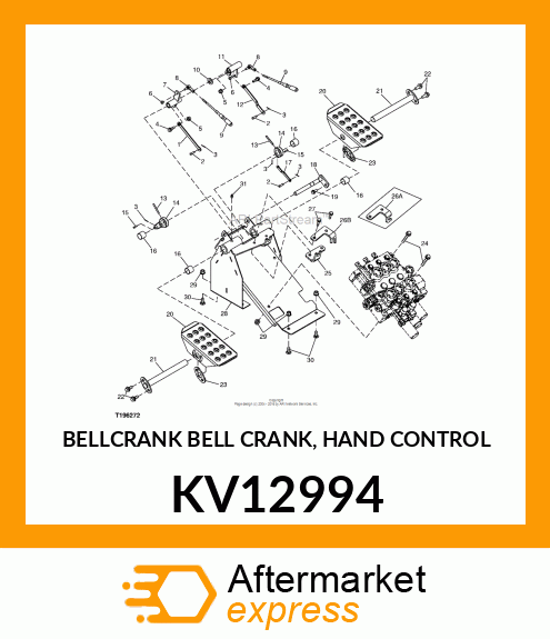 BELLCRANK BELL CRANK, HAND CONTROL KV12994