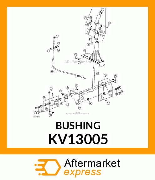 BUSHING, FLANGED, NYLON, M12X12 HAN KV13005