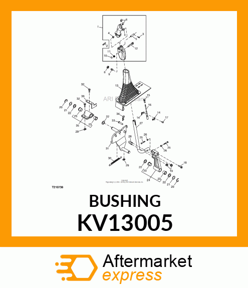 BUSHING, FLANGED, NYLON, M12X12 HAN KV13005