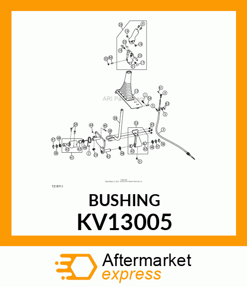 BUSHING, FLANGED, NYLON, M12X12 HAN KV13005