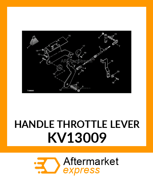 HANDLE THROTTLE LEVER KV13009