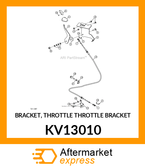 BRACKET, THROTTLE THROTTLE BRACKET KV13010