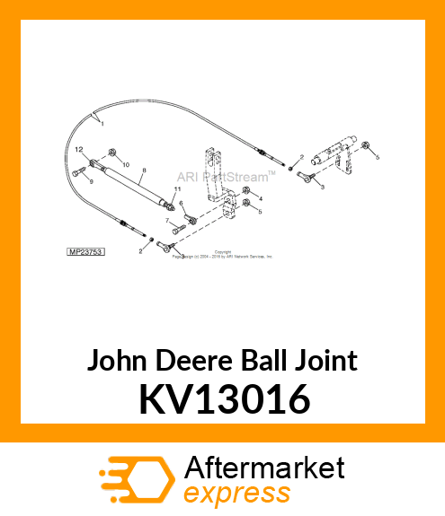 END, ROD SPHERICAL ROD END KV13016