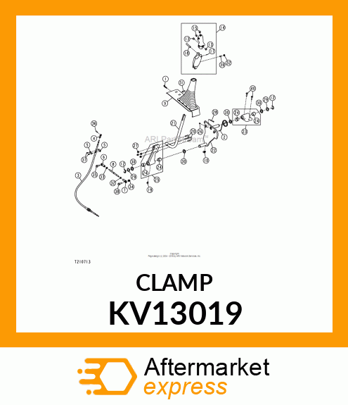 RETAINER, CABLE KV13019