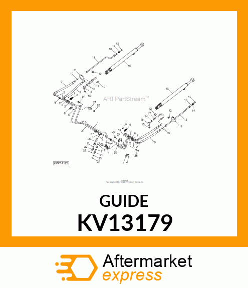 GUIDE, 1/2 LIFT CYLINDER TUBE LIFT KV13179