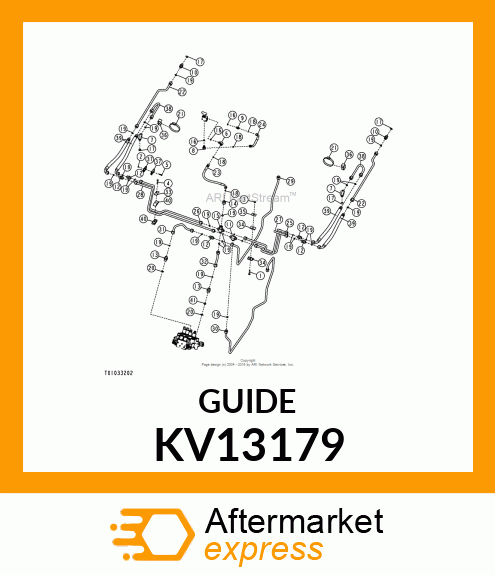 GUIDE, 1/2 LIFT CYLINDER TUBE LIFT KV13179