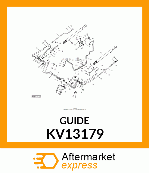 GUIDE, 1/2 LIFT CYLINDER TUBE LIFT KV13179