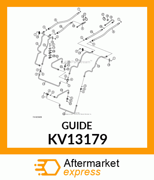 GUIDE, 1/2 LIFT CYLINDER TUBE LIFT KV13179