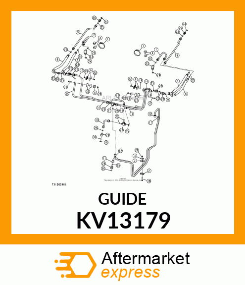 GUIDE, 1/2 LIFT CYLINDER TUBE LIFT KV13179