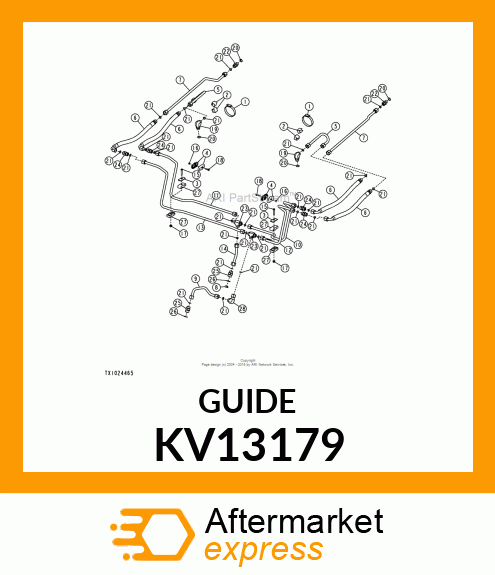 GUIDE, 1/2 LIFT CYLINDER TUBE LIFT KV13179