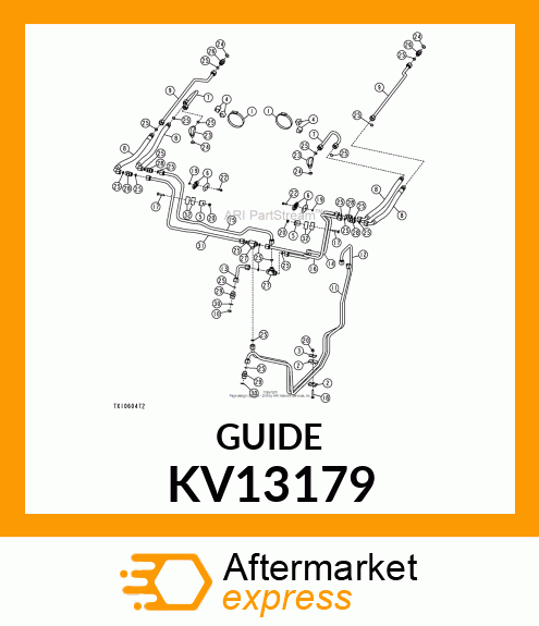 GUIDE, 1/2 LIFT CYLINDER TUBE LIFT KV13179