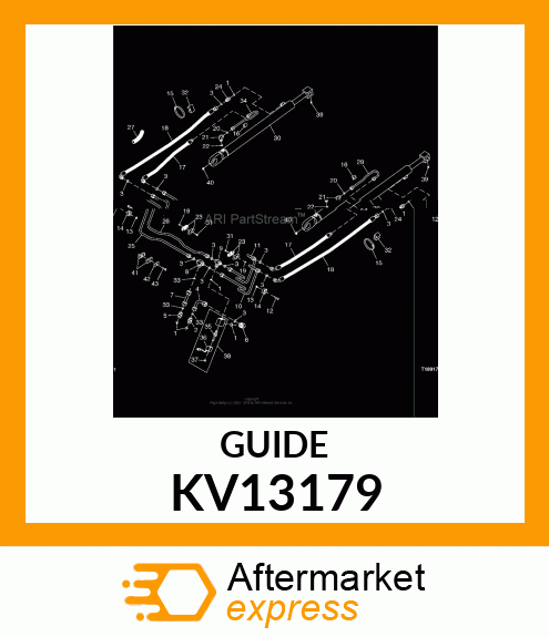 GUIDE, 1/2 LIFT CYLINDER TUBE LIFT KV13179