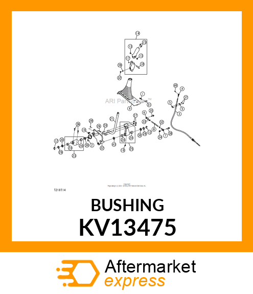 BUSHING, FLANGED 1IN ID X 1.25 IN O KV13475