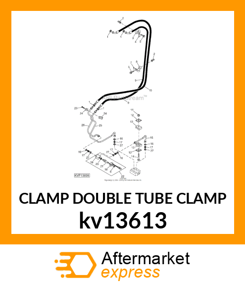 CLAMP DOUBLE TUBE CLAMP kv13613