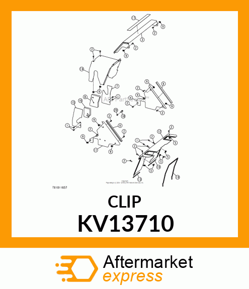 NUT, CLIP KV13710