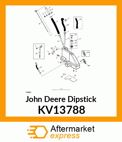 DIPSTICK HYDRAULIC RESERVOIR KV13788