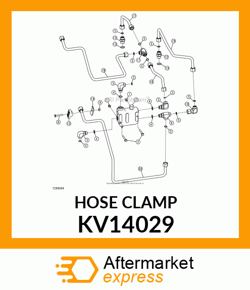 CLAMP, HOSE 5/8 TUBE KV14029