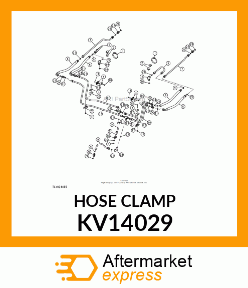 CLAMP, HOSE 5/8 TUBE KV14029
