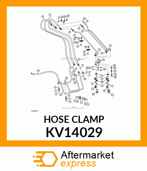 CLAMP, HOSE 5/8 TUBE KV14029