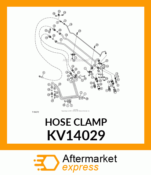 CLAMP, HOSE 5/8 TUBE KV14029