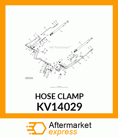 CLAMP, HOSE 5/8 TUBE KV14029