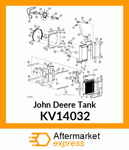 TANK, COOLANT OVERFLOW, 3 QT. KV14032