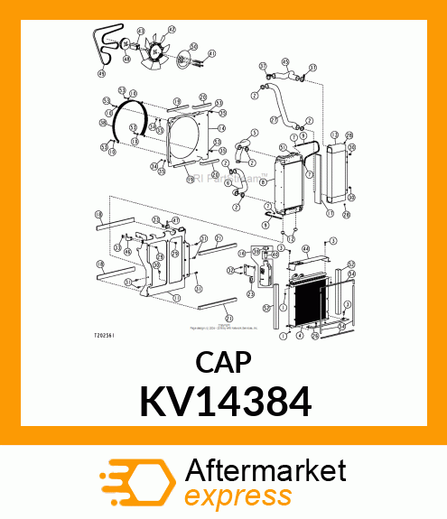 CAP, OVERFLOW COOLANT BOTTLE COOLAN KV14384