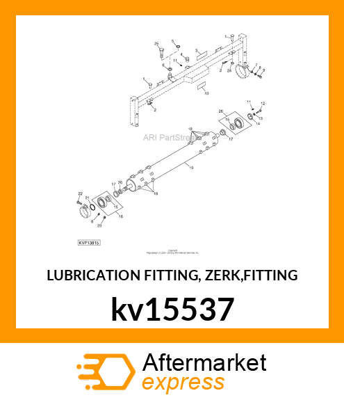 LUBRICATION FITTING, ZERK,FITTING kv15537