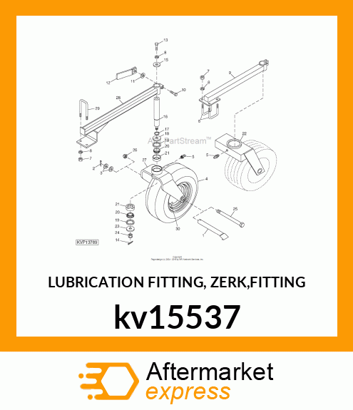 LUBRICATION FITTING, ZERK,FITTING kv15537