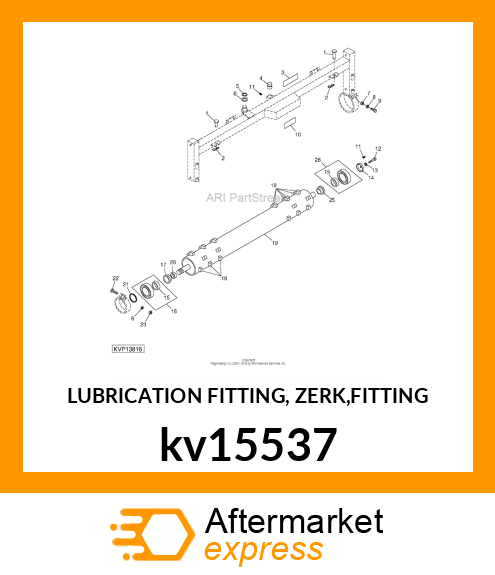 LUBRICATION FITTING, ZERK,FITTING kv15537