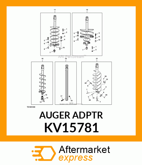 AUGER ADAPTER KV15781