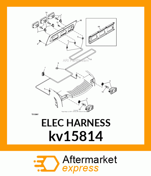 HARNESS, CAB WIRING ROPS HIGH FLOW kv15814